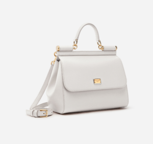 Tui Dolce & Gabbana Medium Dauphine Leather Sicily Bag 'White' BB7117A10378M307
