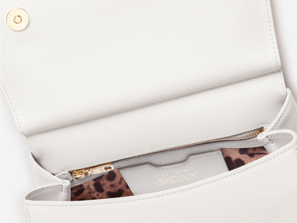 Tui Dolce & Gabbana Medium Dauphine Leather Sicily Bag 'White' BB7117A10378M307