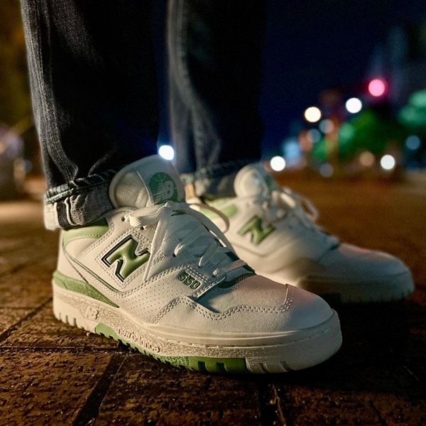 Giày New Balance 550 'White Mint Green' BB550FS1 - Ảnh 6