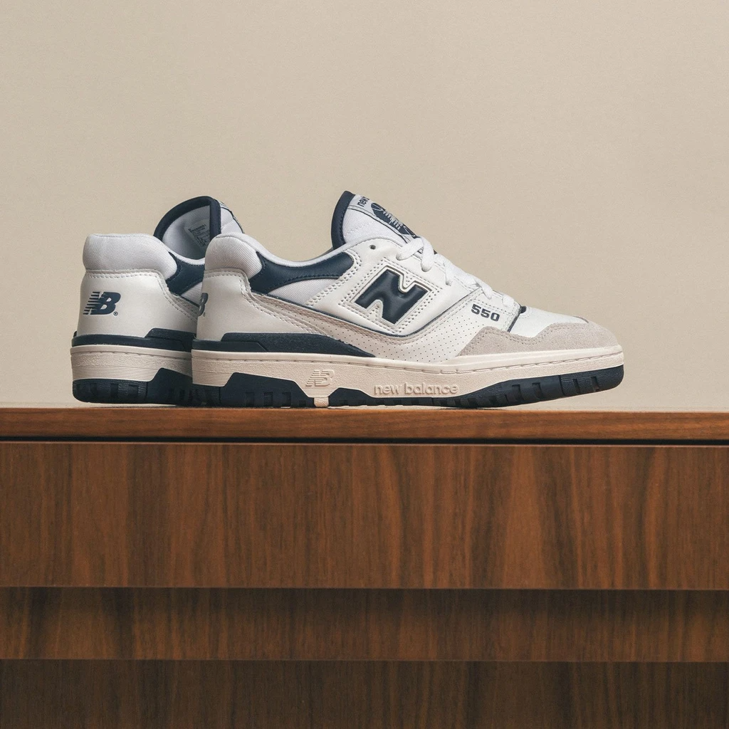 Giày New Balance 550 'White Navy' BB550WA1 - Ảnh 8