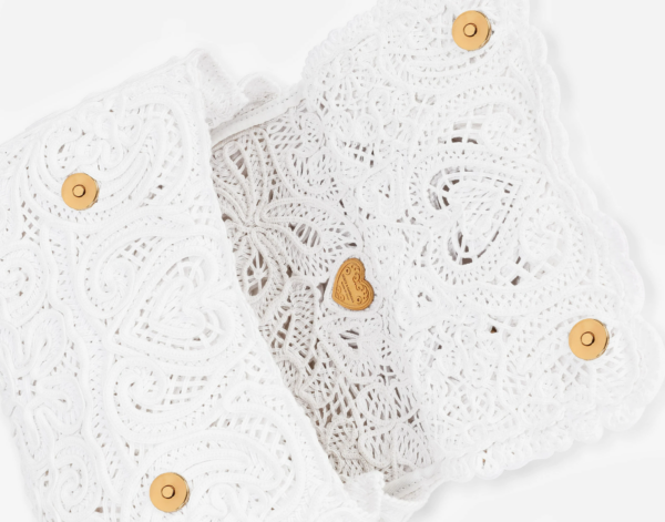 Túi Dolce & Gabbana Medium Cordonetto Lace Sicily Bag White BB6002AW71780001 - Ảnh 6