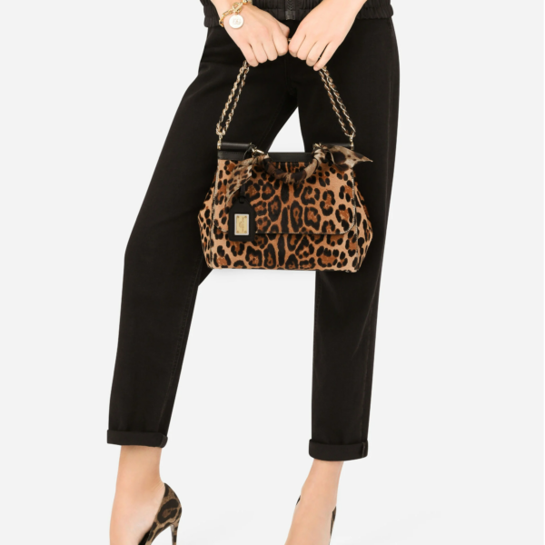 Túi Dolce & Gabbana Pony Hair 'Leopard Print' - Ảnh 2