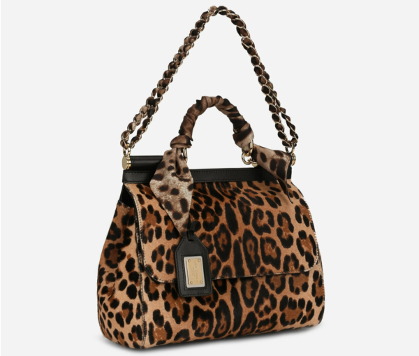 Túi Dolce & Gabbana Pony Hair 'Leopard Print' - Ảnh 4
