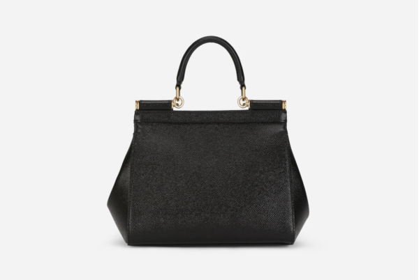 Túi Dolce & Gabbana Small Calf Skin Sicily Bag Black BB6003A100380999 - Ảnh 6