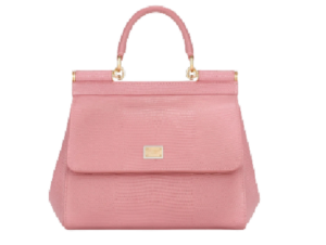 Túi Dolce & Gabbana Small Sicily Bag In Dauphine Calfskin Pink BB6003A109587414