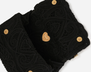 Alternative view of Túi Dolce & Gabbana Small Cordonetto Lace Sicily Bag Black BB6003AW71780999