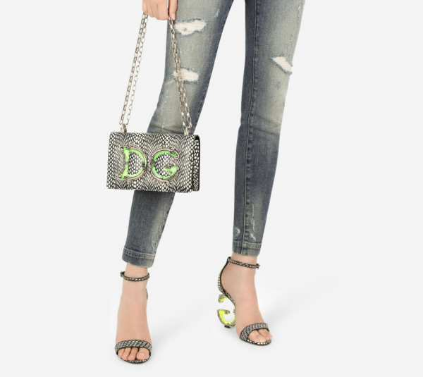Túi Dolce & Gabbana Printed Elaphe DG Girls Bag BB6498AY05489697 - Ảnh 2