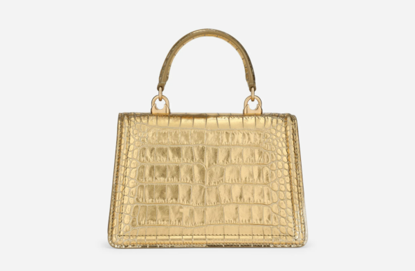 Túi Dolce & Gabbana Crocodile Print 'Gold' BB6711AQ6008H962 - Ảnh 4