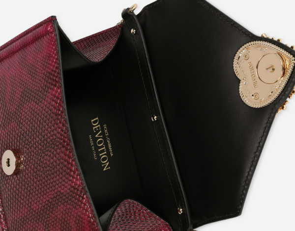 Túi Dolce & Gabbana Small Karung Devotion Bag Pink BB6711AY06380411 - Ảnh 4