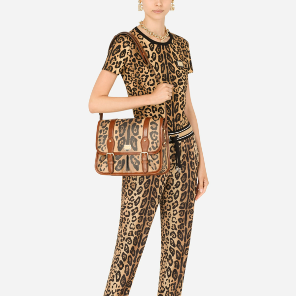 Túi Dolce & Gabbana Crespo 'Leopard Print' - Ảnh 3