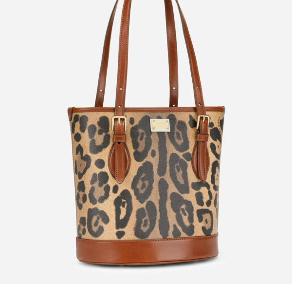 Túi Dolce & Gabbana Bucket 'Leopard' BB6830AW384HYNBM - Ảnh 2
