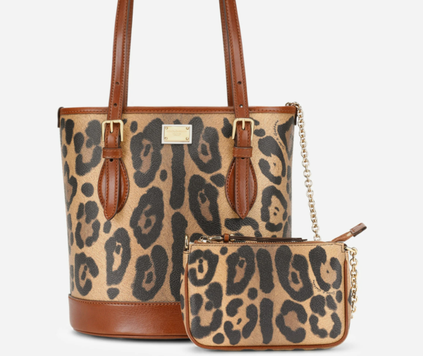 Túi Dolce & Gabbana Bucket 'Leopard' BB6830AW384HYNBM - Ảnh 4