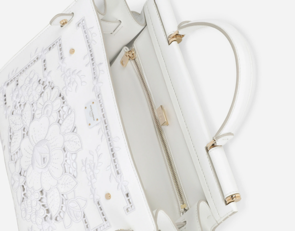 Túi Dolce & Gabbana Sicily 62 Calfskin 'White' BB6891AY20689642 - Ảnh 3