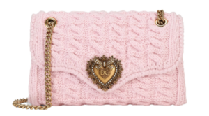 Túi Dolce & Gabbana Large Knit Devotion Shoulder Bag Pink BB6949AQ44080470