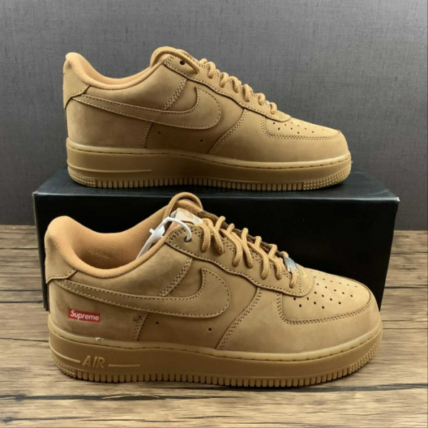 Giày Nike Supreme x Air Force 1 Low SP 'Wheat' DN1555-200 - Ảnh 7