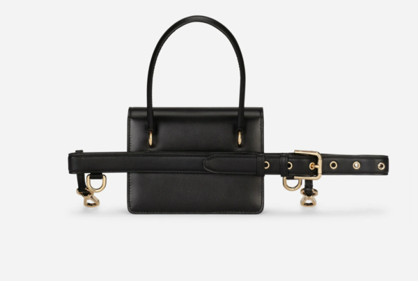Túi Dolce & Gabbana Calfskin 3.5 Belt Bag Black BB7006AW57680999 - Ảnh 3