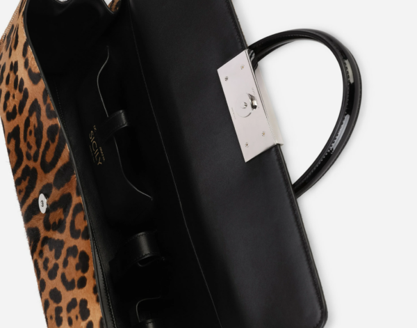 Túi Dolce & Gabbana 90es Sicily Bag In Leopard-Print Pony Hair BB7007AQ291HAALM - Ảnh 2