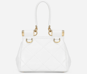 Alternative view of Túi Dolce & Gabbana Medium 90s Sicily Bag In Quilted Aria Calfskin White BB7018AW59180002