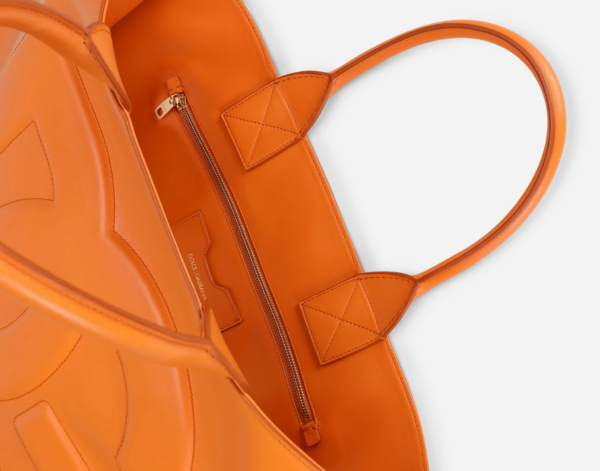 Túi Dolce & Gabbana Large Calfskin DG Daily Shopper Orange BB7022AQ26980243 - Ảnh 5