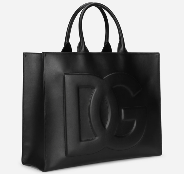 Túi Dolce & Gabbana Large Calfskin DG Daily Shopper Black BB7022AQ26980999 - Ảnh 3