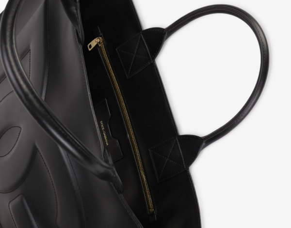 Túi Dolce & Gabbana Large Calfskin DG Daily Shopper Black BB7022AQ26980999 - Ảnh 4