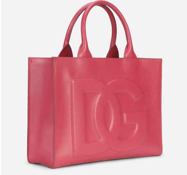 Túi Dolce & Gabbana Small Calfskin DG Daily Shopper Fuchsia BB7023AQ26987392 - Ảnh 3