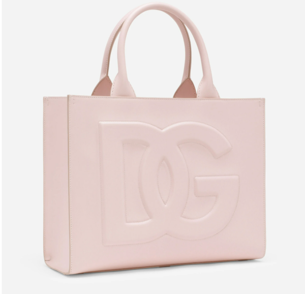 Túi Dolce & Gabbana Small Calfskin DG Daily Shopper Pink BB7023AQ26987984 - Ảnh 4