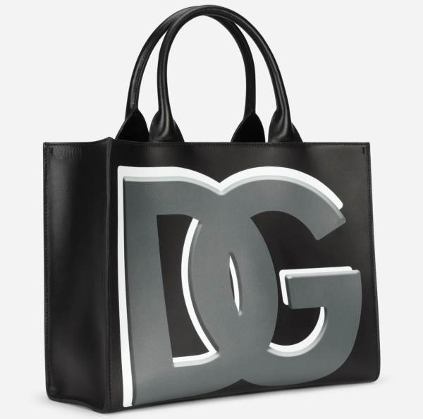 Túi Dolce & Gabbana Daily Shopper DG Logo Print Black BB7023AQ276HNSXI - Ảnh 2