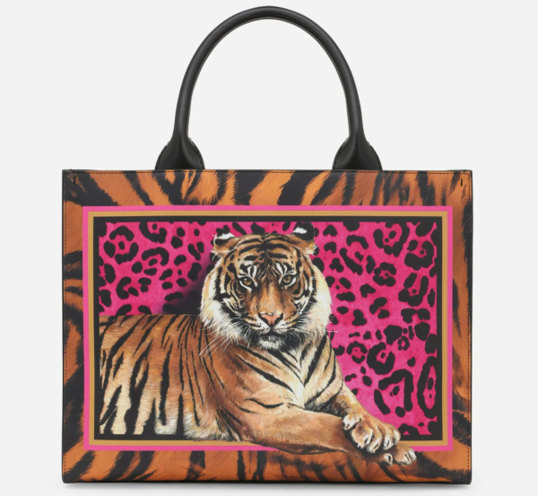 Túi Dolce & Gabbana Small DG Daily Tote Bag With Tiger Print BB7023B5937HE3QL - Ảnh 2