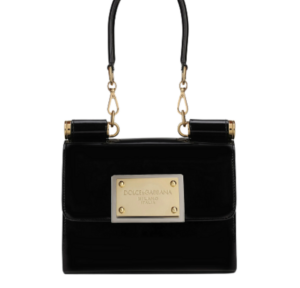 Túi Dolce & Gabana Small 90s Sicily Bag In Shiny Calfskin Black BB7026A103780999