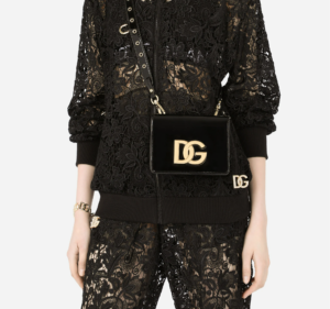 Alternative view of Túi Dolce & Gabanna Patent Leather 3.5 Crossbody Bag Black BB7037AQ27280999