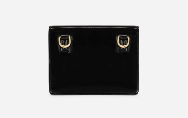 Túi Dolce & Gabanna Patent Leather 3.5 Crossbody Bag Black BB7037AQ27280999 - Ảnh 4