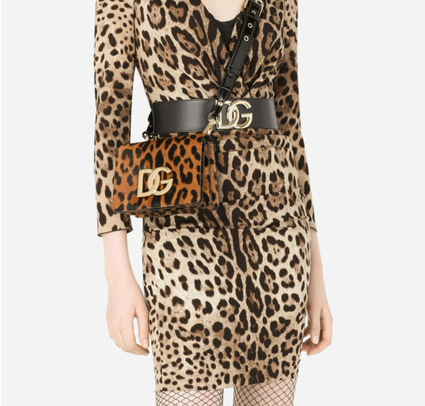 Túi Dolce & Gabbana Pony Hair 'LeoPard Print' BB7037AQ291HAALM - Ảnh 2
