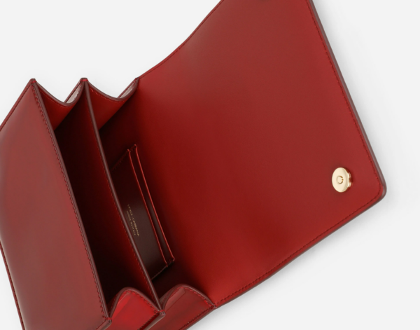 Túi Dolce And Gabbana Strobo Calfskin Crossbody 3.5 Bag Red BB7037AQ49580303 - Ảnh 2