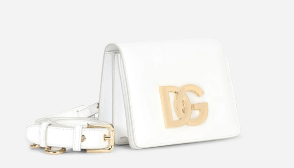 Túi Dolce & Gabbana Calfskin Crossbody 3.5 Bag White BB7037AW57680002 - Ảnh 5