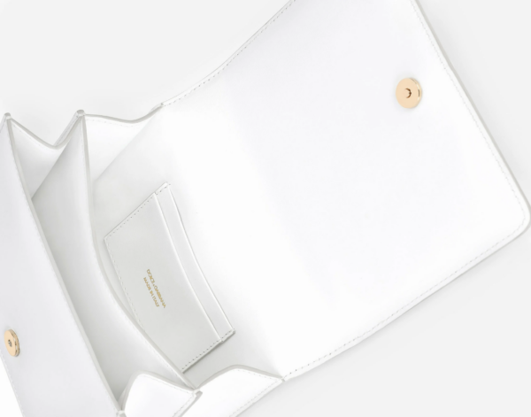 Túi Dolce & Gabbana Calfskin Crossbody 3.5 Bag White BB7037AW57680002 - Ảnh 3