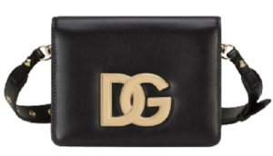 Túi Dolce & Gabbana Calfskin Crossbody 3.5 Bag Black BB7037AW57680999