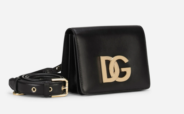 Túi Dolce & Gabbana Calfskin Crossbody 3.5 Bag Black BB7037AW57680999 - Ảnh 5