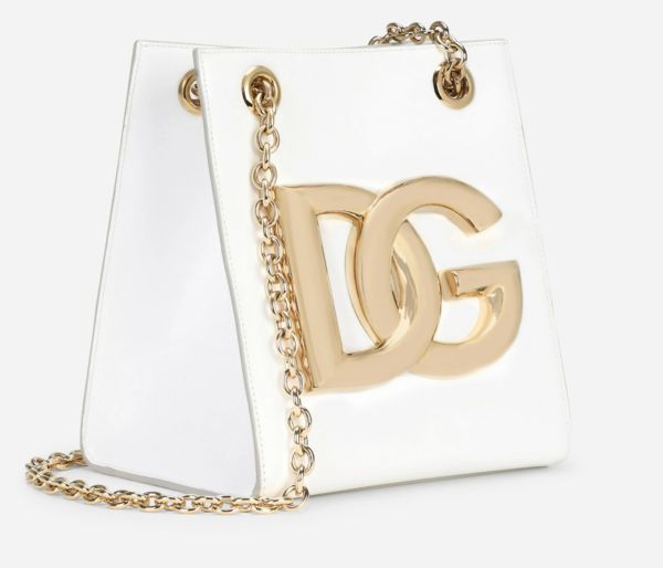 Túi Dolce & Gabbana Calfskin 3.5 Shoulder Bag White BB7039AW57680002 - Ảnh 3