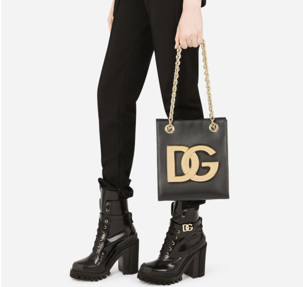 Túi Dolce & Gabbana Calfskin 3.5 Shoulder Bag Black BB7039AW57680999 - Ảnh 5