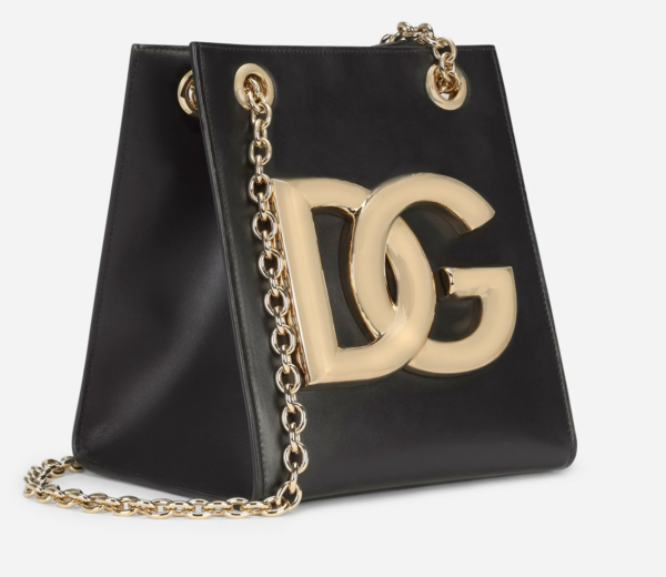 Túi Dolce & Gabbana Calfskin 3.5 Shoulder Bag Black BB7039AW57680999 - Ảnh 4