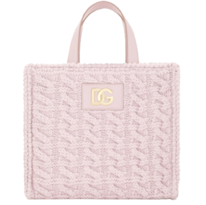 Túi Dolce & Gabbana Knit Small Beatric Shopper Pink BB7049AQ14680470