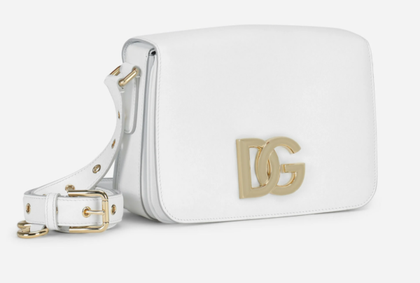 Túi Dolce & Gabbana Calfskin 3.5 Shoulder Bag White BB7077AW57680002 - Ảnh 4