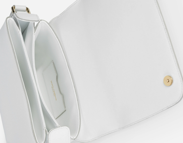Túi Dolce & Gabbana Calfskin 3.5 Shoulder Bag White BB7077AW57680002 - Ảnh 3