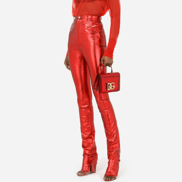 Túi Dolce & Gabbana Strobo Calfskin 3.5 Top-Handle Bag Red BB7078AQ49580303 - Ảnh 2