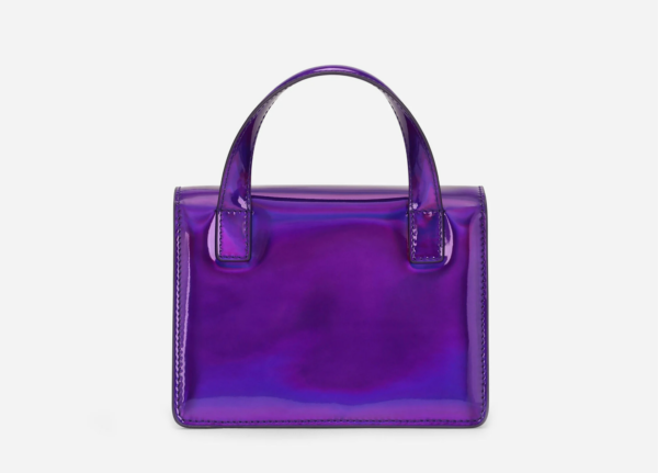 Túi Dolce & Gabbana Strobo Calfskin 3.5 Top-Handle Bag Purple BB7078AQ4958H459 - Ảnh 3
