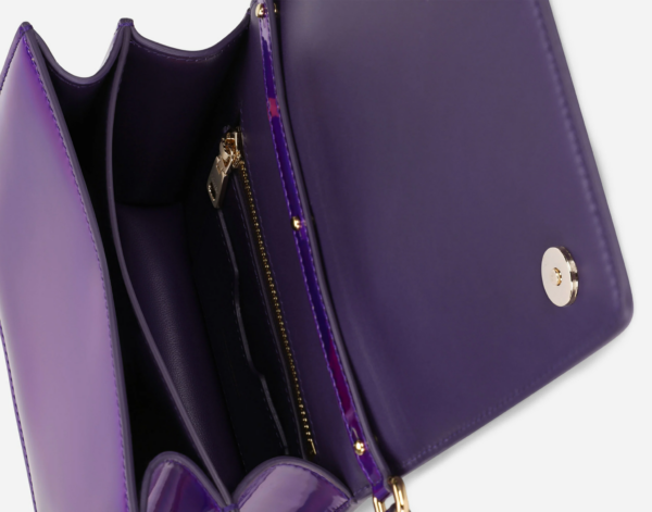 Túi Dolce & Gabbana Strobo Calfskin 3.5 Top-Handle Bag Purple BB7078AQ4958H459 - Ảnh 2
