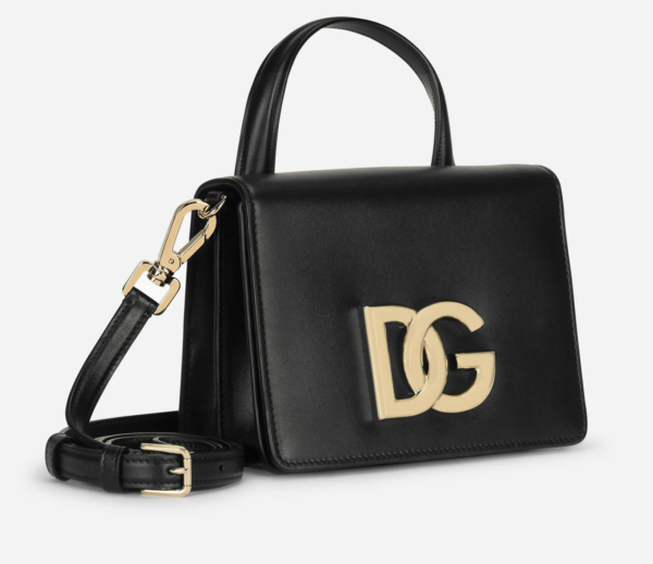 Túi Dolce & Gabbana Calfskin 3.5 Top-Handle Bag Black BB7078AW57680999 - Ảnh 5