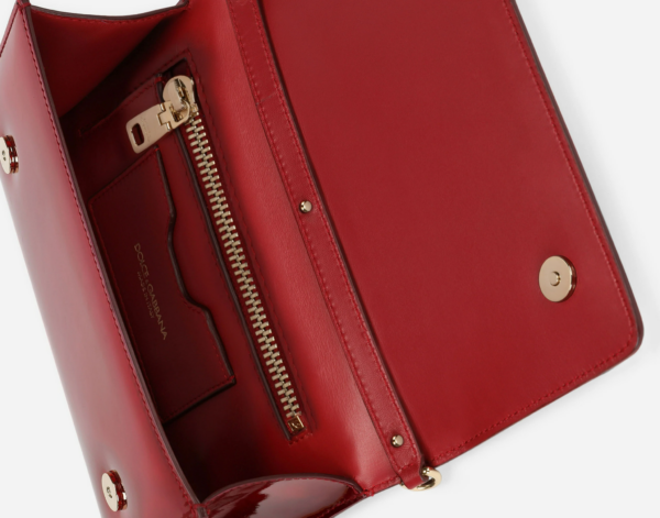 Túi Dolce & Gabbana Strobo Calfskin 3.5 Clutch Red BB7082AQ49580303 - Ảnh 3
