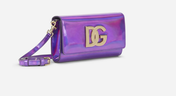 Túi Dolce & Gabbana Strobo Calfskin 3.5 Clutch Purple BB7082AQ4958H459 - Ảnh 5